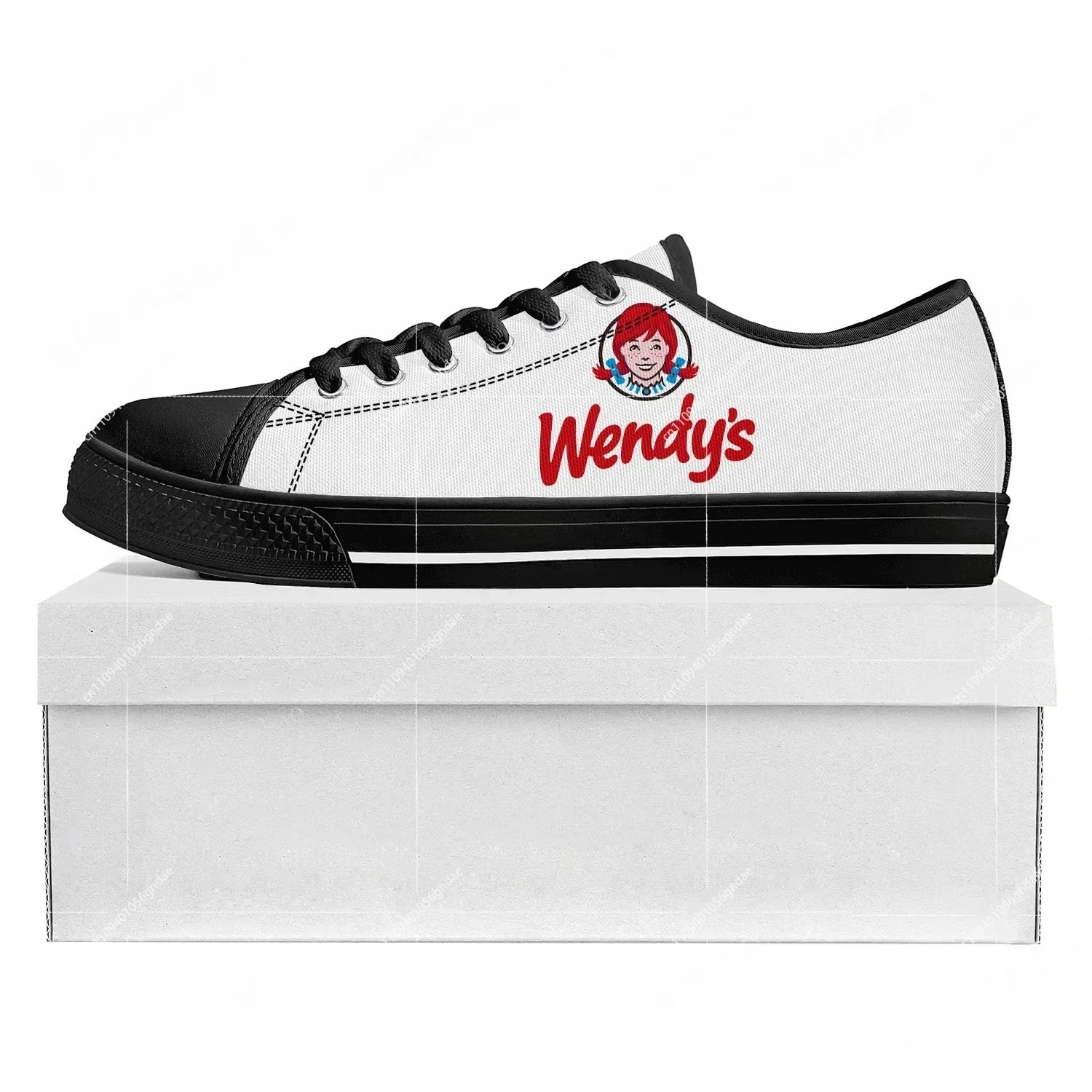 Women Shoes Logo - 새로운 웬디스 패스트푸드 레스토랑 로고 로우탑