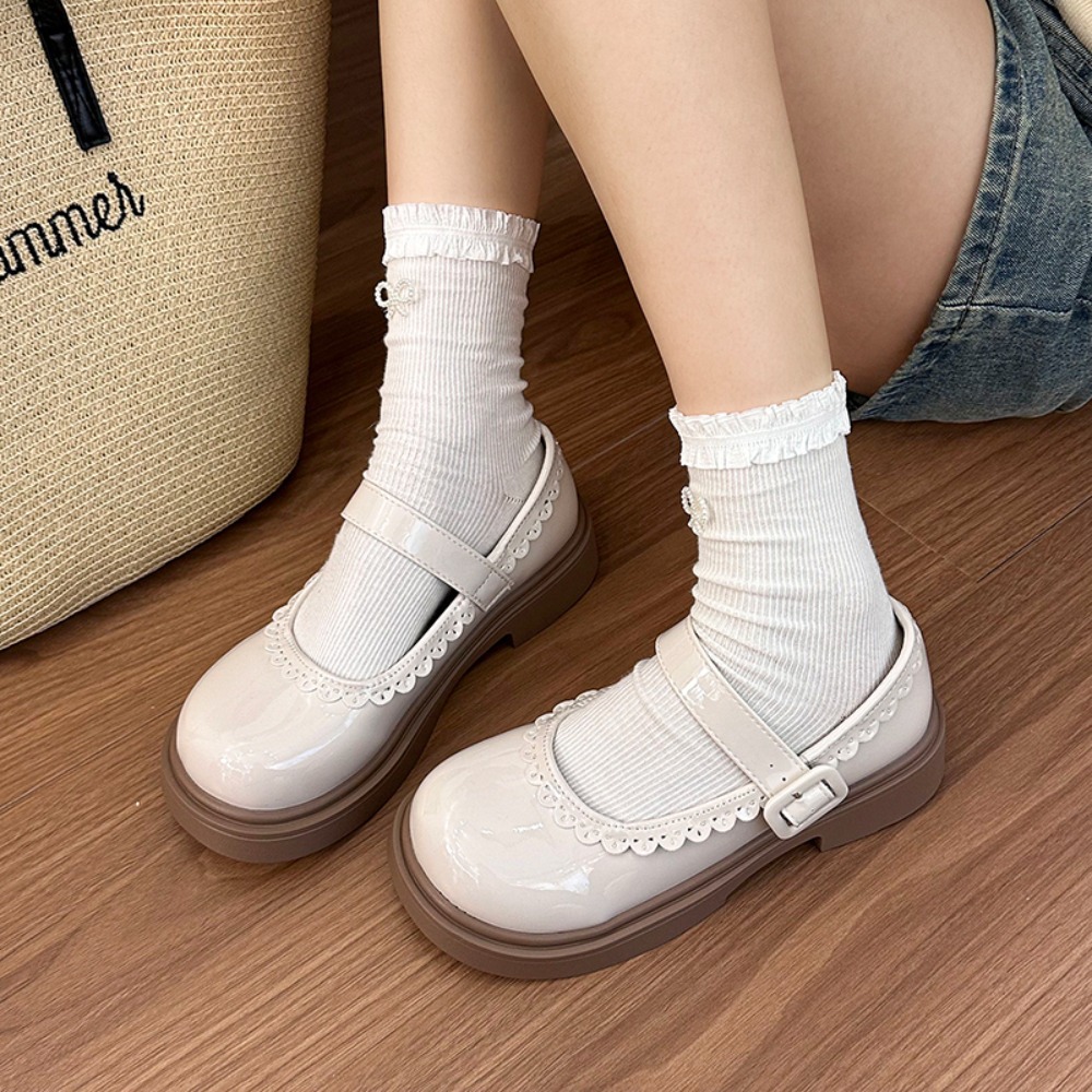 Women'S Shoes Back To School - 2026년 신상 여아 공주풍 스윗 블랙