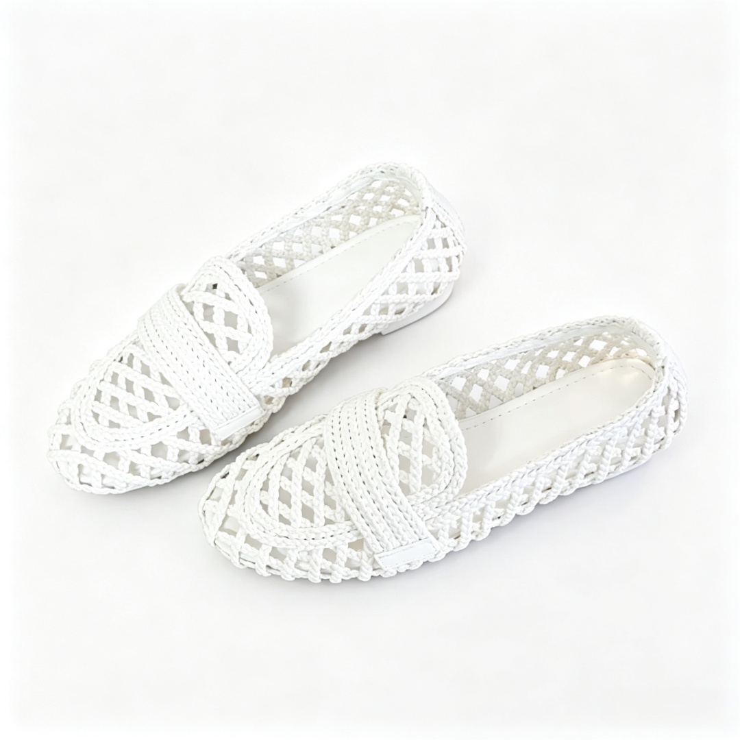 Women'S Shoes Hands Free - 명품 브랜드 여성 슬립온 수제 직조