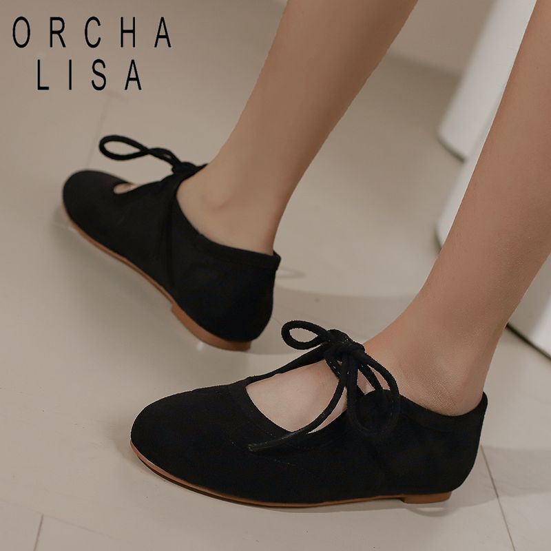 Women'S Shoes Extended Sizes - 오르차 리사 패션 플록 스웨이드 여성
