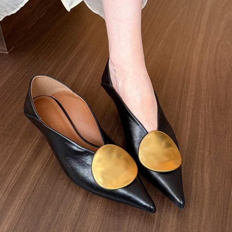 2025 봄 여름 포인티드 토 슬립온 여성 플랫 슈즈  - Women Shoes With Heels 리뷰 및 가격