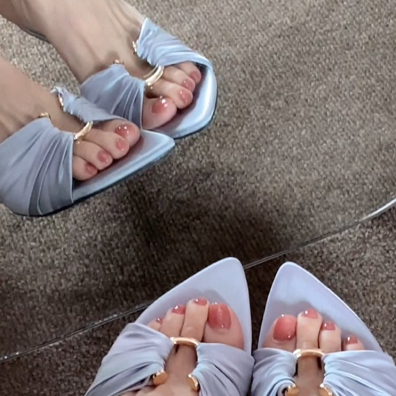 여름 신상 여성용 오픈토 플랫 샌들, 스타일리시한  t - Wide Fit Heels 리뷰 및 가격