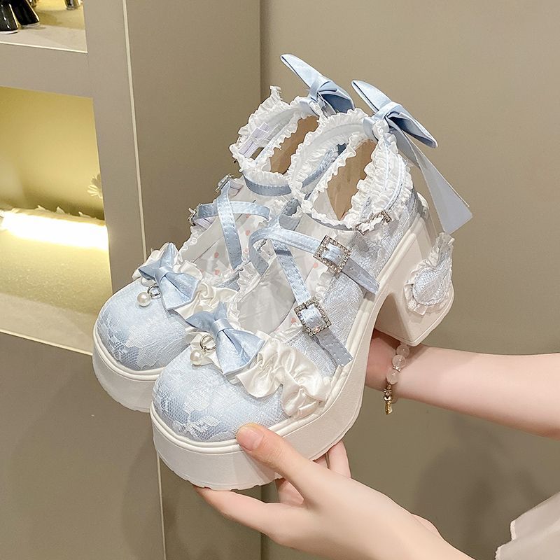 가을 컬렉션 메리 제인 로리타 스쿨 슈즈 여성 플랫폼  - Women'S Shoes Back To School 리뷰 및 가격