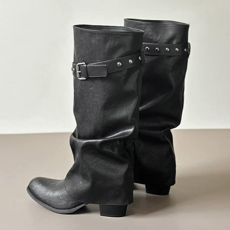 자로이 와이드 카프 니하이 부츠 ‌   여성 겨울 블랙 - Wide Fit Heels 리뷰 및 가격