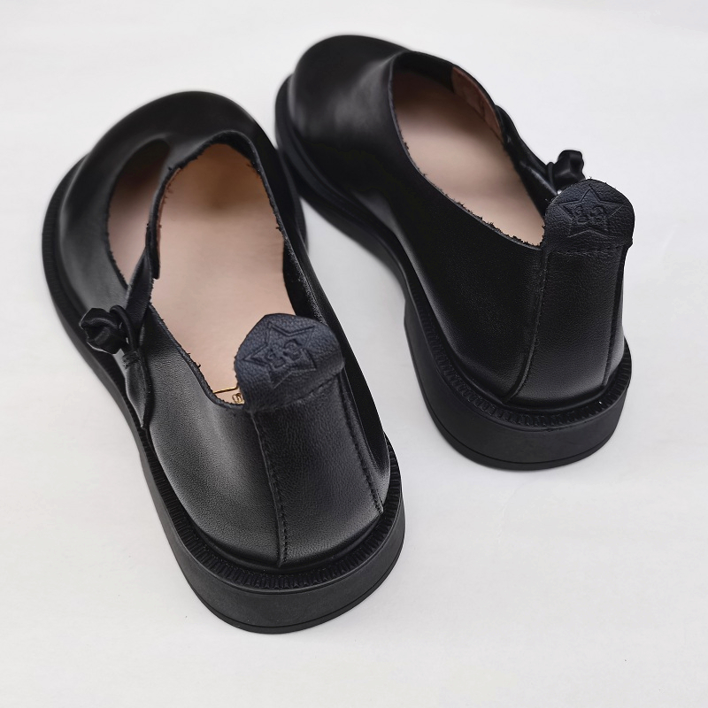 Careaymade-진짜 가죽 큰 신발, 레트로 내셔널 - Women Shoes With Heels 리뷰 및 가격