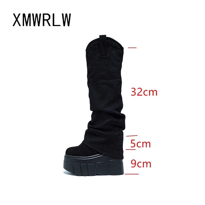 XMWRLW 2025 가을 겨울 여성 무릎 높이 부츠  - Knee High Boots Women 리뷰 및 가격