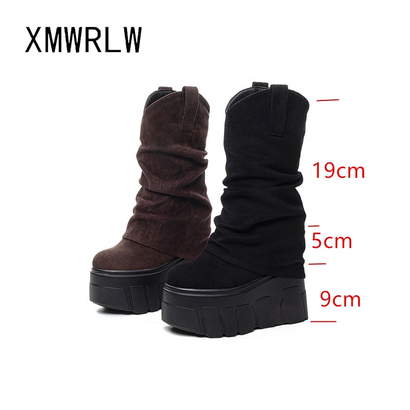 XMWRLW 2025 가을 겨울 여성 무릎 높이 부츠  - Knee High Boots Women 리뷰 및 가격