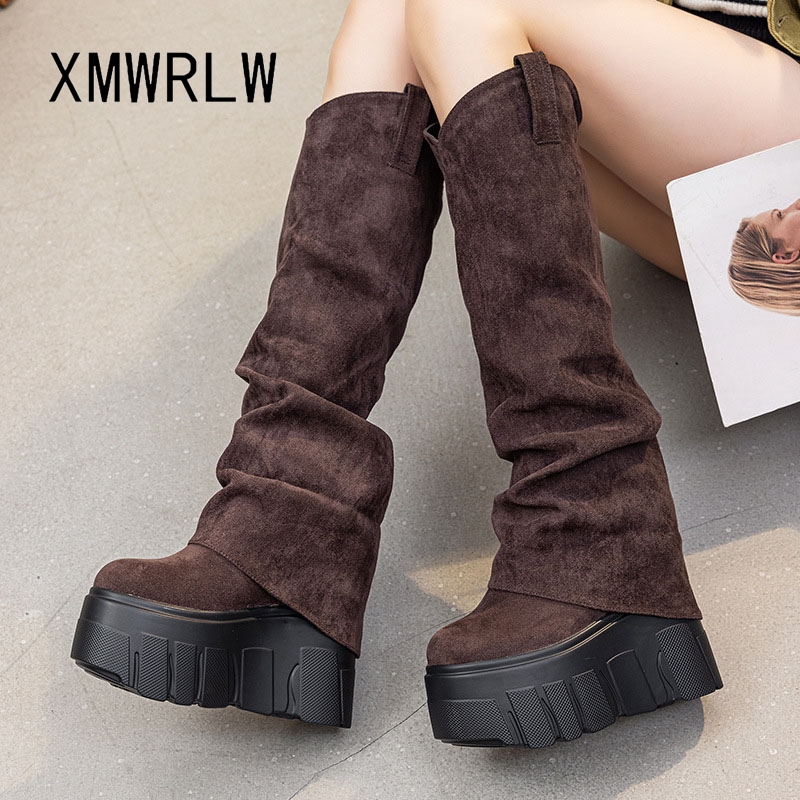 XMWRLW 2025 가을 겨울 여성 무릎 높이 부츠  - Knee High Boots Women 리뷰 및 가격