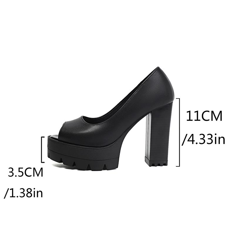 리브 캣 블랙 섹시 여성 샌들, 오픈토 11cm 블록  - Women'S Shoes Extended Sizes 리뷰 및 가격