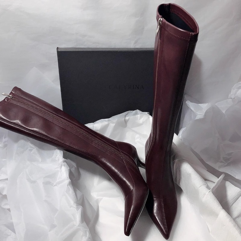 가을 신상 니하이 스틸레토 패션 부츠 여성용 뾰족코 사 - Knee High Boots Women 리뷰 및 가격