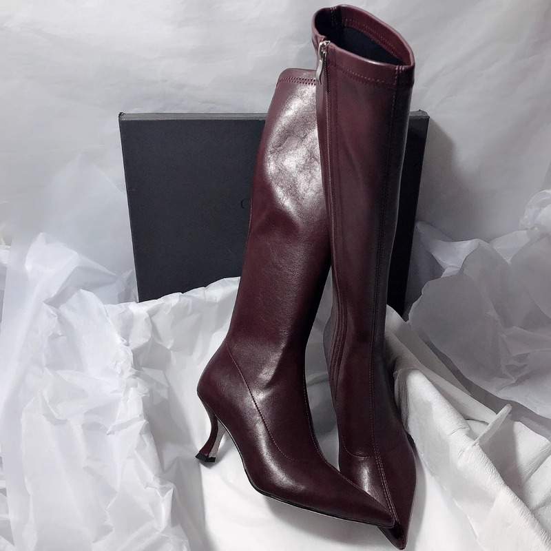 가을 신상 니하이 스틸레토 패션 부츠 여성용 뾰족코 사 - Knee High Boots Women 리뷰 및 가격
