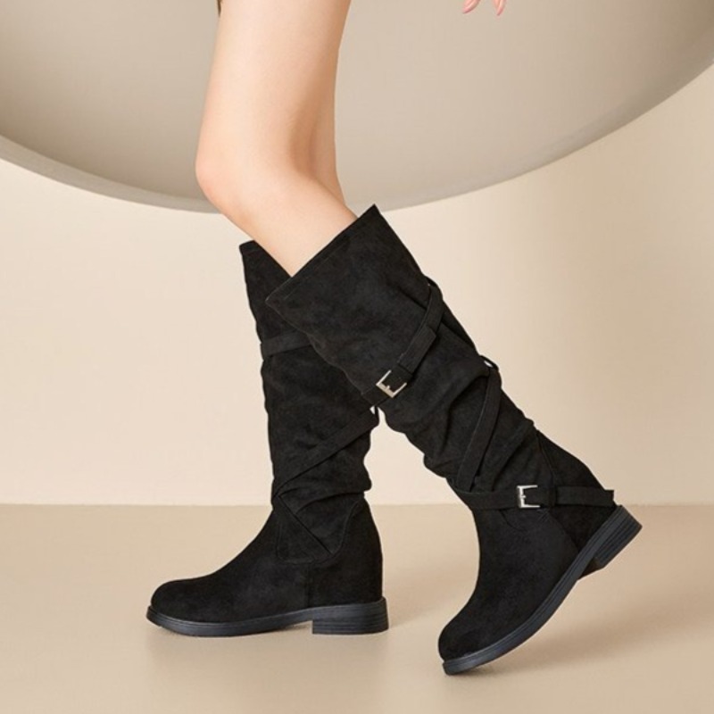 2026 여성 가을 겨울 패션 부츠 키높이 롱 튜브 와 - Wide Fit Heels 리뷰 및 가격