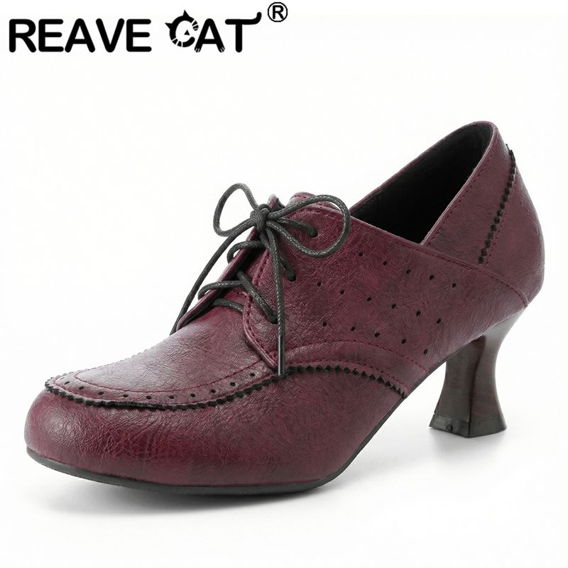리브 캣 옐로우 여성 펌프스 라운드 토 6cm 청키 힐 - Women'S Shoes Extended Sizes 리뷰 및 가격